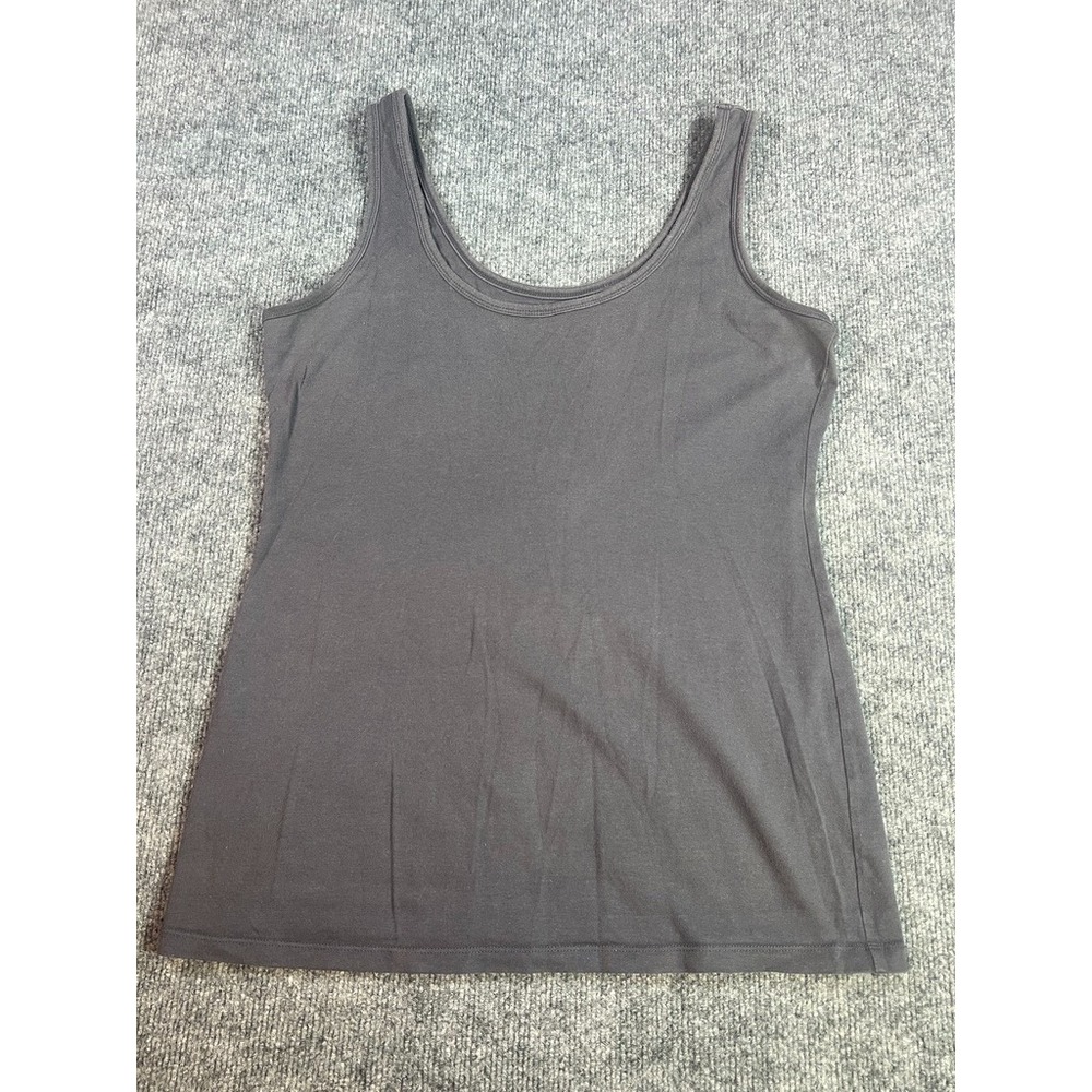 Maurices Basic Layering Tank Women Large Gray Cotton Spandex Capsule Closet Y2K